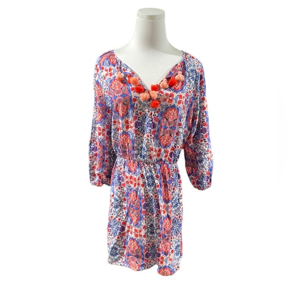 Seafolly Paisley Print‎ Tassel Beach Coverall - Picture 1 of 4